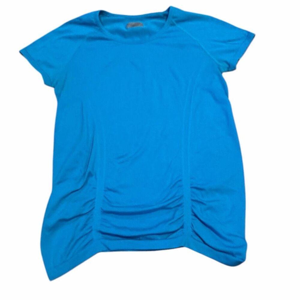 ATHLETA Fastest Track Tee Running Top Flash Blue Large Style #438563 - Picture 2 of 5
